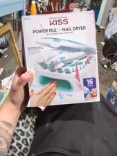KISS New York Power File & Nail Dryer All In One Nail Care Kit