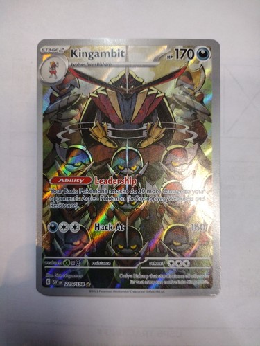 Pokemon Card - Kingambit 220/198 Sv01 Scarlet Violet Base Illustration Rare Holo - 第 1/4 張圖片