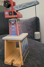 IMAGINARIUM WOODEN WOOD CRANE CARGO CARS COMPATIBLE WITH Thomas  Friends BRIO
