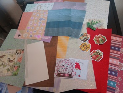 SALE PACKAGE HOBBYCRAFTS  FOR  SCRAPBOOKING WITH SEQUINS CHRISTMAS (SALE524)