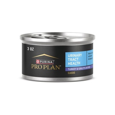 Purina Pro Plan Urinary Tract Health Turkey Giblets Wet Cat Food Pate 3oz Pack o