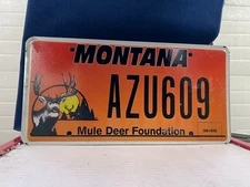 MULE DEER FOUNDATION   MONTANA LICENSE PLATE