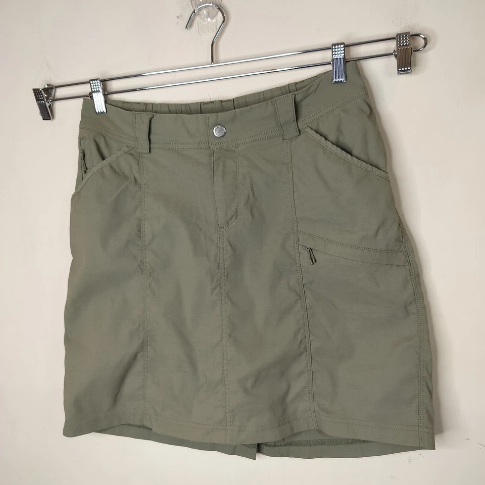 Duluth Trading Co Dry On The Fly Skort Talla 10 Aire Libre Senderismo Trekking Oliva Foto 2 de 4