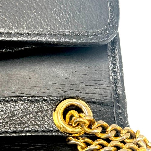 ChristianDior Christian Dior Logo Plate Chain Schultertasche CD Logo Schwarz Gold - Bild 16 von 20