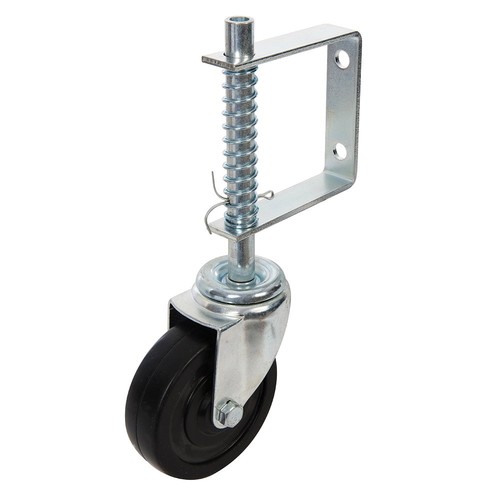 4 x Spring Loaded Swivel Jockey Wheels Castor for Gates 100mm (4
