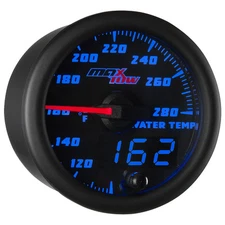 52mm Black & Blue MaxTow Double Vision Water Temperature Gauge