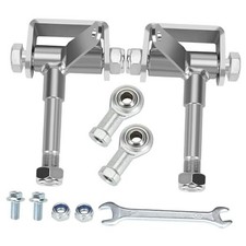 Go Kart Steering Spindle Bracket Set 5/8" Axle 3-3/4" with Rod End Ball Joint