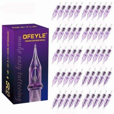50 Agujas Cartucho Tatuaje Mixtas RL RS RM M1 Membrana Tattoo Needles