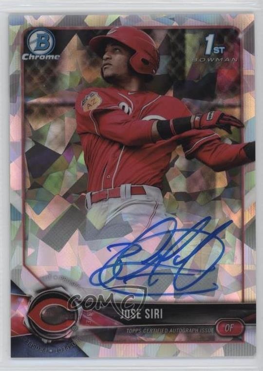 2018 Bowman Chrome Prospect Atomic Refractor 11/100 Jose Siri #CPA-JS Auto 13iq