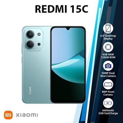 Xiaomi Redmi 15C Android Cell Phone (GREEN/6GB+128GB/Dual SIM/Unlocked/New)