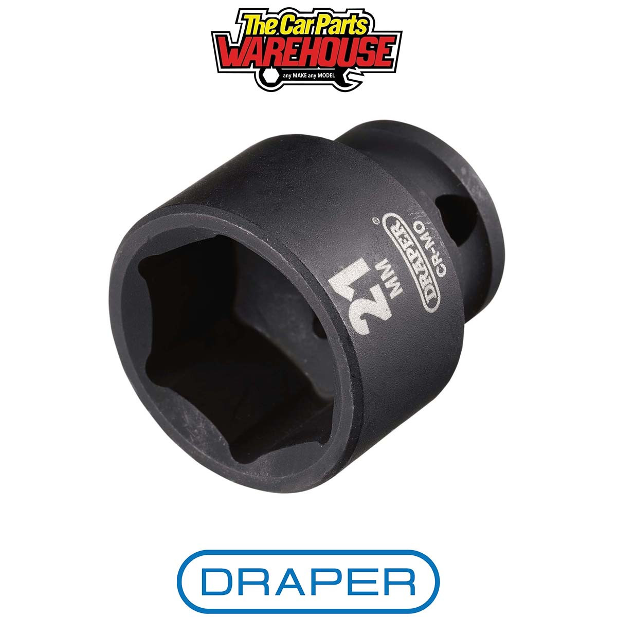Draper 20169 Draper HI-TORQ Metric Impact Socket 3/8"" Sq Dr 21mm