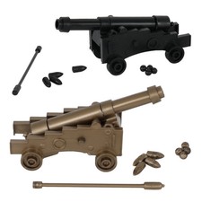 BMC MPC Recast Naval Cannon Artillery Black Bronze Plastic Army Men Accessories