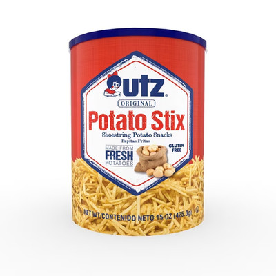 Utz Potato Stix Original Shoestring Potato Sticks Snack 15 oz Canister