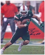 BRAXTON BERRIOS Signed/Autographed MIAMI HURRICANES 8x10 Photo w/COA d