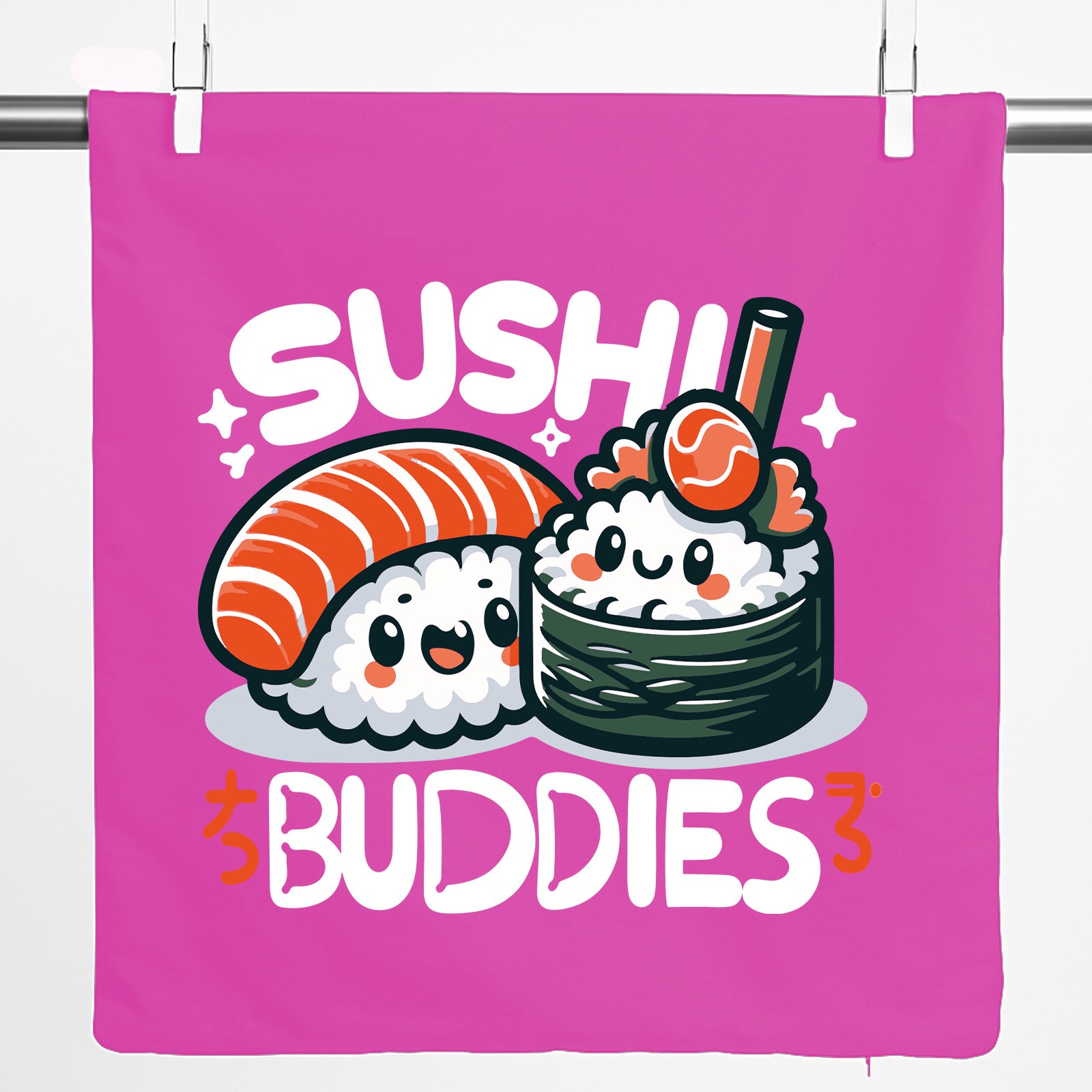 Kissen Sushi Buddies Sushirollen Geschenkidee Sushi Buddies Geschenk Präsent Mit