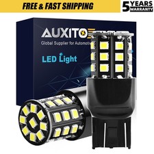 2PCS 7443 7440 White LED Reverse Tail Blinker Back Up Light Bulb 2835SMD DRL 12V