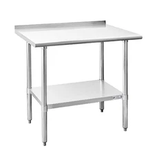 Hally Stainless Steel Table for Prep & Work 24 x 36 Inches, Commercial Heavy ...