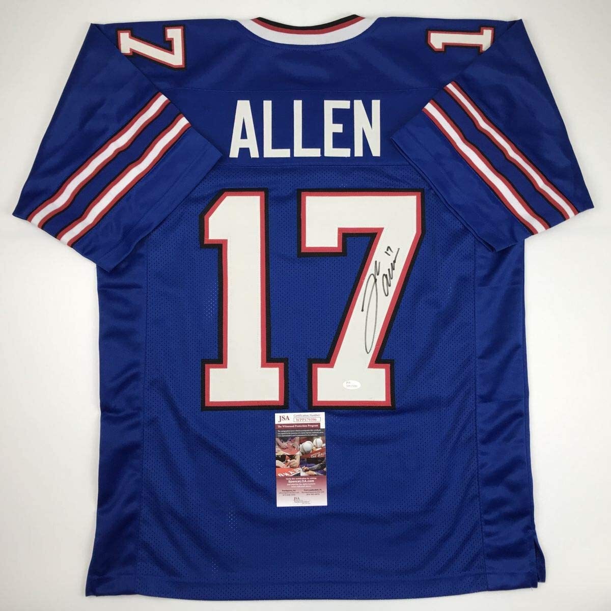 Josh Allen Autographed Signed Buffalo Bills / Buffalo Blue Football Jersey JSA COA 