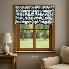 Lighthouse Nautical Valance Boat Rope Beach House Kitchen Curtain Topper