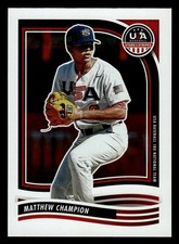 2024 Panini Stars & Stripes USA Baseball #35 Matthew Champion card