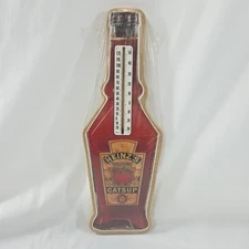 Vintage Heinz Catsup Bottle Thermometer Sign Wooden  1992 USA TRADEMARKED VTG