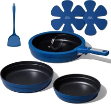 8Pcs Non Stick Frying Pans Set 3 Sizes(8,10,12 Inch), Kitchen Nonstick Skillets 