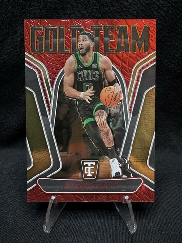 Espejo rojo Jayson Tatum Gold Team 2024-25 totalmente certificado/99 - Imagen 1 de 2
