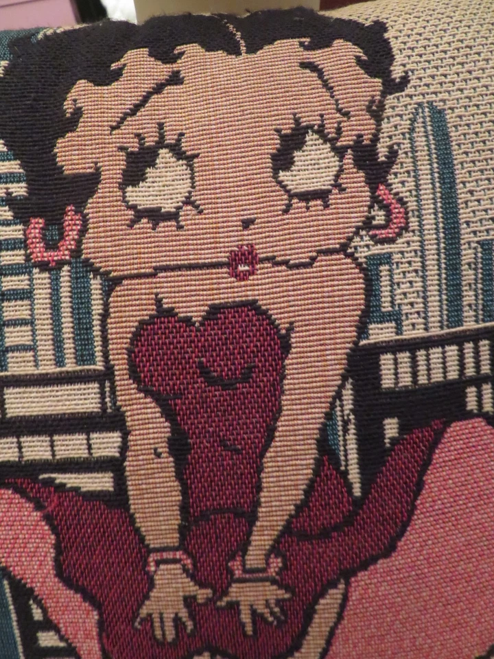 Vintage Betty Boop Throw Pillow 1996 The Hearst Corporation 12" x 12" - Image 2 of 4