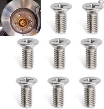8pcs Stainless Steel Brake Disc Rotor Screws, Compatible with Front Size: 8PCS