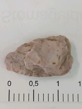 1.3cm Long Native American Flint/Chert Chipped Point Redish Lt 0.215oz Woodland 