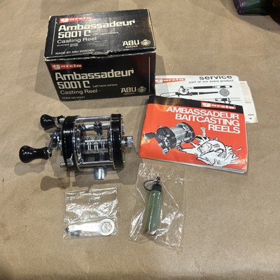 Rare Abu Garcia Ambassadeur 5001C Fishing Reel Left Hand Retrieve