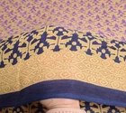 Sushila Vintage Purple Saree 100% Pure Cotton Printed Indian 5 Yard Craft Fabric