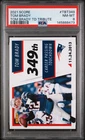 2021 Score Tom Brady Td Tribute #TBT349 Tom Brady Tom Brady Td Tribute PSA 8