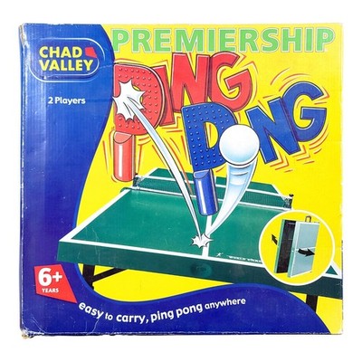 Premiership Tischtennisspiel für 6+ Klapptisch 66 cm x 33 cm Chad Valley