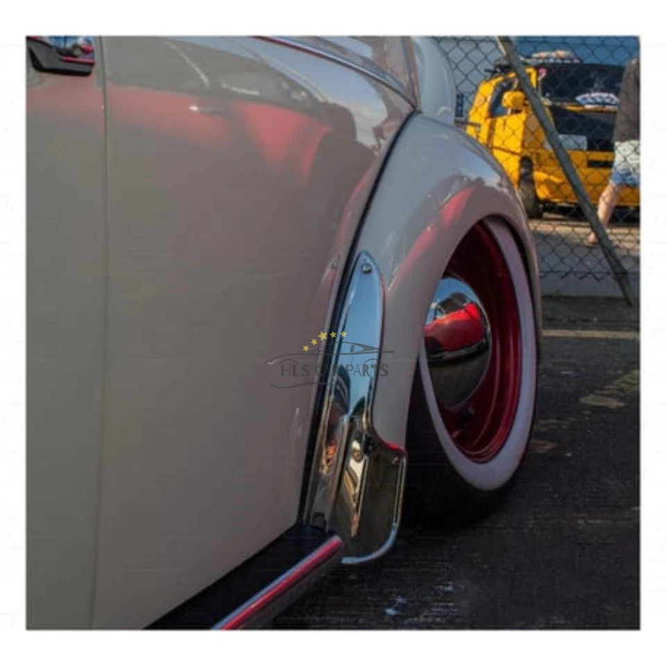Juego guardabarros trasero plateado para Volkswagen Beetle modelos 1958-1967 entrega rápida Foto 3 de 4