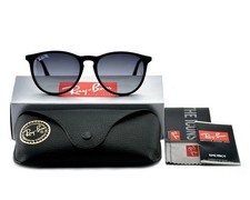 Ray-Ban RB4171 Erika Grey Gradient Lens Matte Black Frame 54mm Women Sunglasses