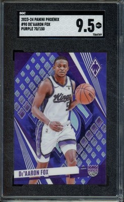 2023-24 Panini Phoenix - De'Aaron Fox #90 Purple /150 for