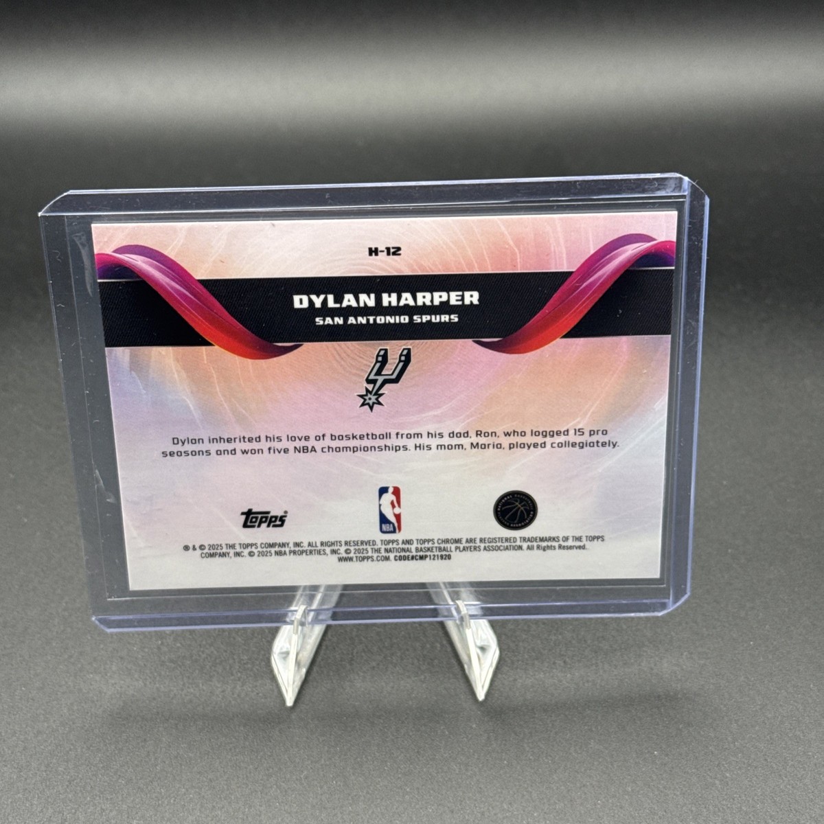 2025-26 Topps Chrome Helix Case Hit SSP Dylan Harper RC Spurs 