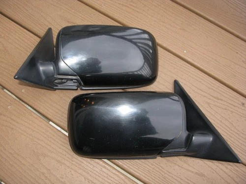 1993-1995 BMW 525i 530i 540i E34 Pair Door Mirrors Black