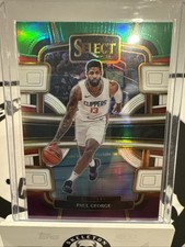 2023-24 Panini Select - Concourse Paul George #14 Green White Purple Prizm