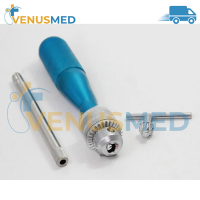2 PCs Hand Drill silver & blue 16 Cm orthopedics Instruments