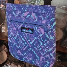 KAVU Abstract Pattern Crossbody Bag Purple Bl...