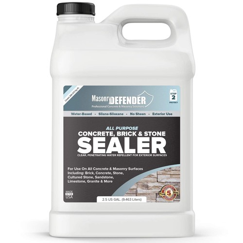 All Purpose Brick Stone & Concrete Sealer - Transparent Penetrating Waterproo...