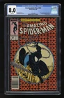 Amazing Spider-Man #300 CGC VF 8.0 White Pages Newsstand Variant Marvel 1988