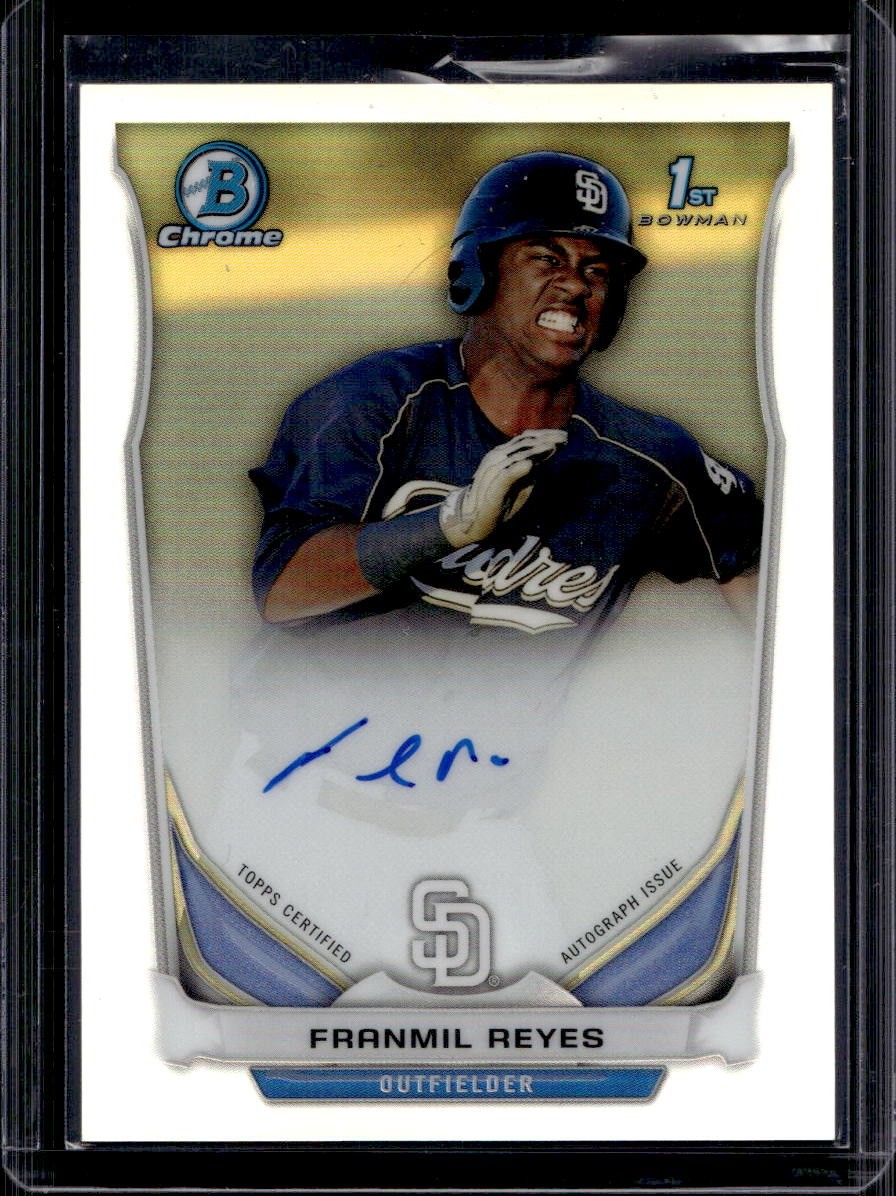 Franmil Reyes 2014 Bowman Chrome #BCAP-FR Refractor Auto /500