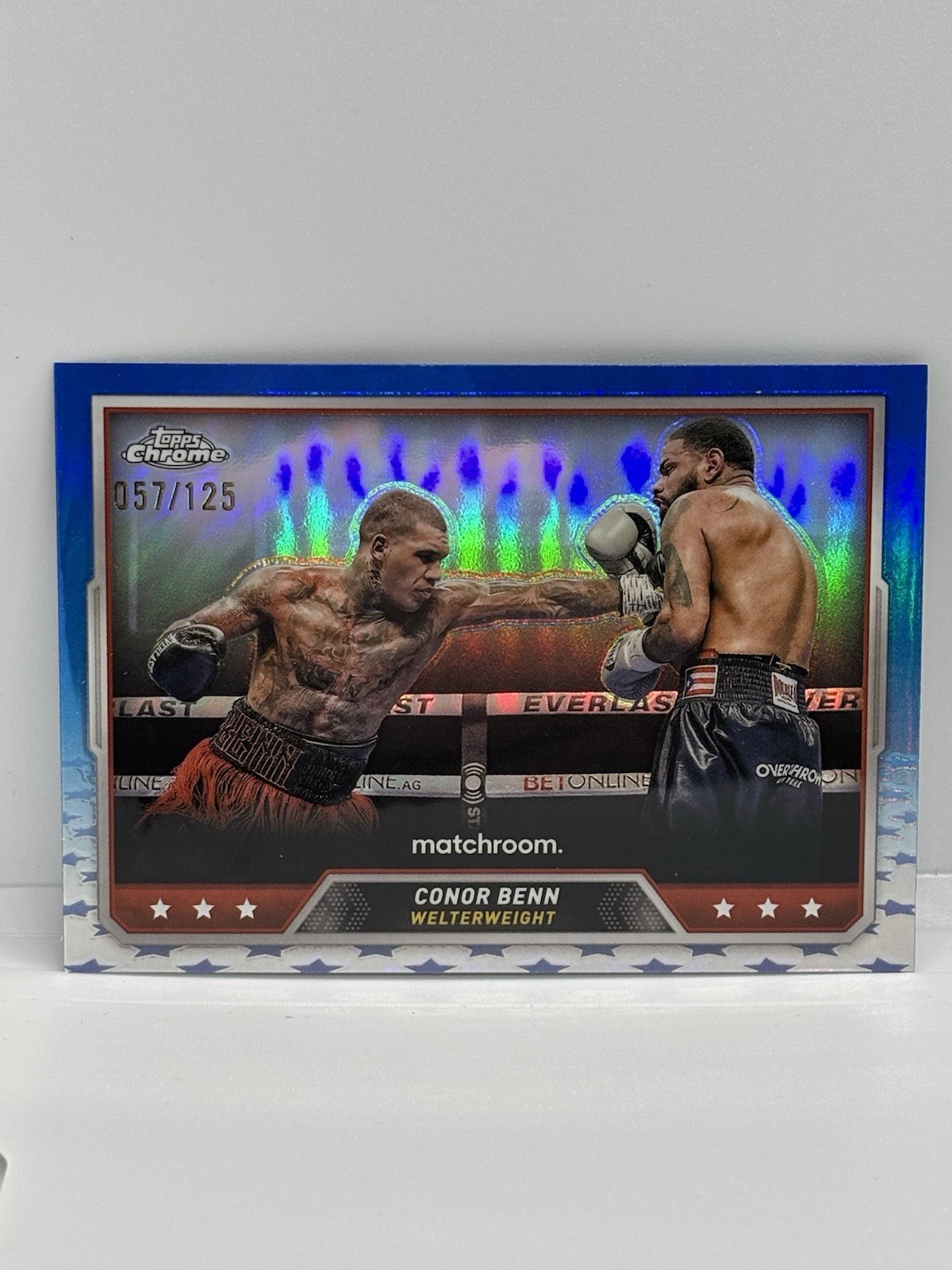 2024 Topps Chrome Boxing Conor Benn #75 Blue SP /125