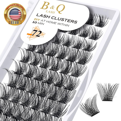 #ad #ad Bamp;Q Volume Lash Clusters Wispy B02 Eyelash Clusters 72PCS Cluster Eyelash Exten $10.17