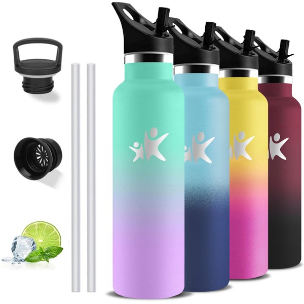 Grsta 1L Thermosflasche Bpa-Frei 24H Kalt/12H Warm Auslaufsicher Mit-image