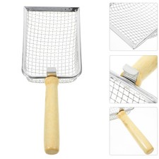  Stainless Steel Pet Litter Scoop Cat Litter Corner Cleaner Reptile Waste And