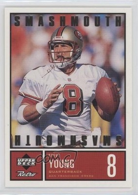 1999 Upper Deck Retro Smashmouth Level 2 /100 Steve Young #S14 HOF 0e5c